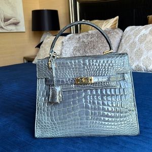 Genuine crocodile skin bag